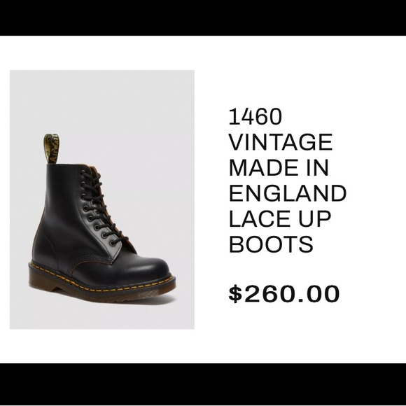 Dr. Martens 1460 MADE IN ENGLAND LACE-UP BOOTS - Picture 11 of 11